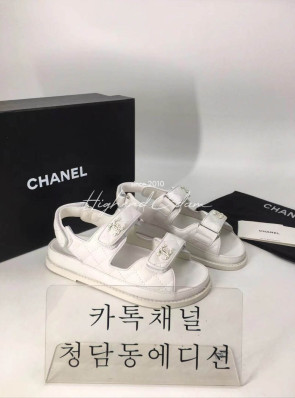 샤넬 벨크로 샌들