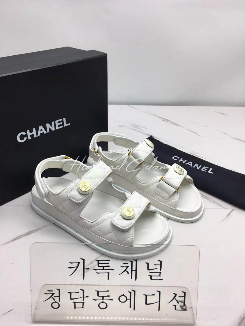 샤넬 벨크로 샌들