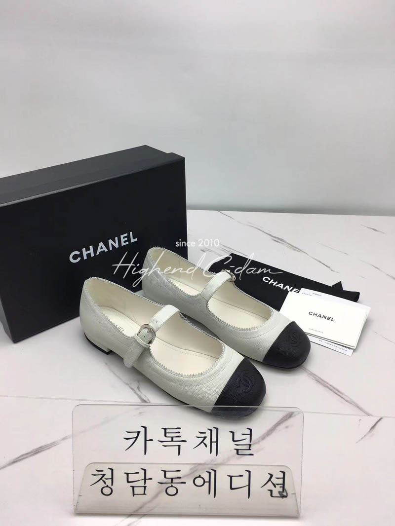 샤넬 메리제인 플랫슈즈