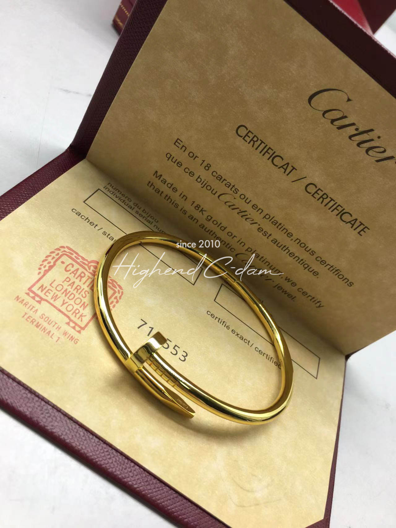 까르띠에 저스트앵끌루 못팔찌 (3COLOR) (V-gold소재)