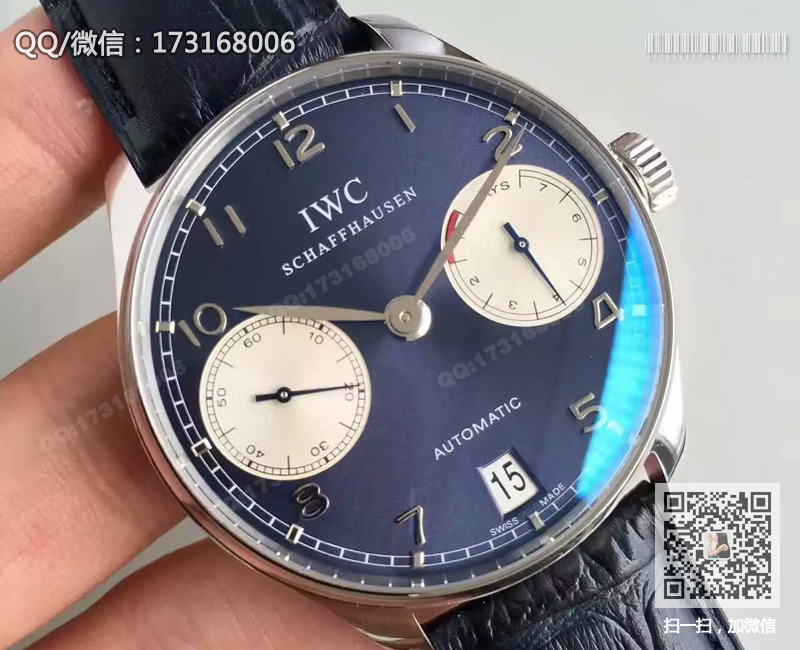 IWC 포르투갈 시리즈 블루판 IW500112