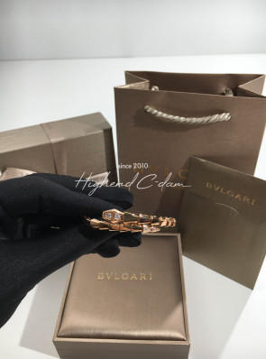 불가리 세르펜티 팔찌 17CM (컬러 화이트골드, 로즈골드)