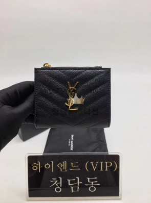생로랑 모노그램 지퍼 카드 케이스 517045