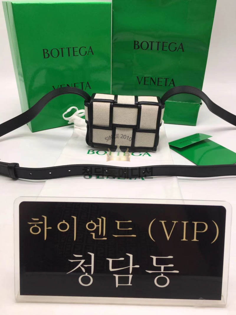 보테가베네타 캔디 캔버스 미니 카세트백 714618