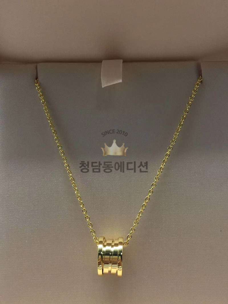 불가리 비제로원 목걸이 (컬러 옐로우골드, 로즈골드) (V-gold소재)