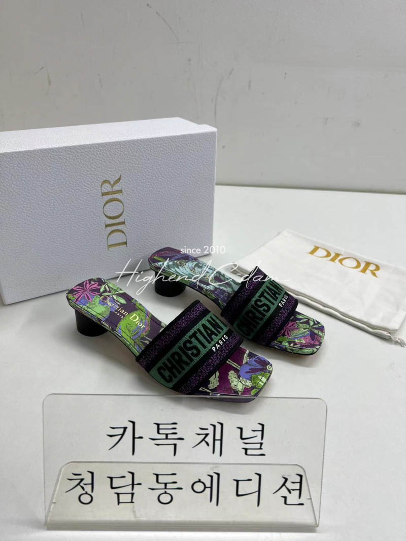 디올 슬라이드 슬리퍼
