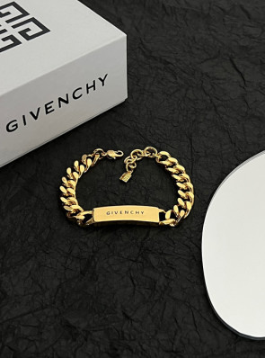지방시 givenchy 레터 메탈 체인 브레이슬릿
