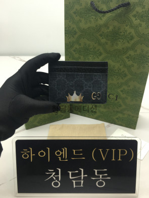 구찌 디테일 카드 케이스 768248 (컬러 블랙은장)